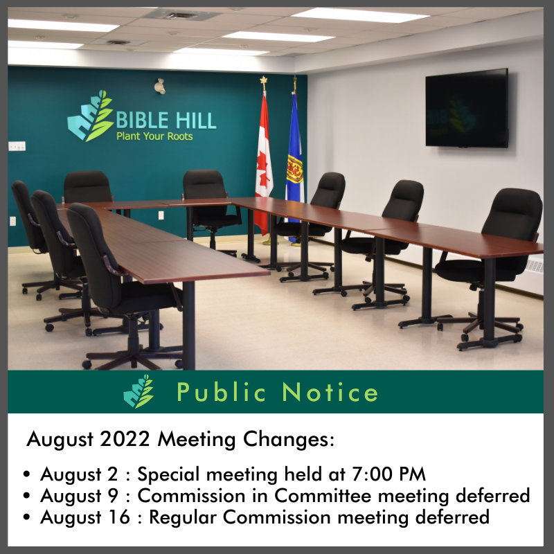Aug Meeting Changes